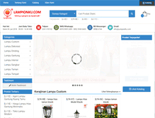 Tablet Screenshot of dunialampu.com